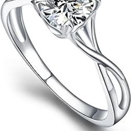 Pure 925 Sterling Silver Rings for Women | Ring for Girlfriend, Silver Rings for Girls | Anti-Tarnish & Sparkling Cubic Zirconia-image-21
