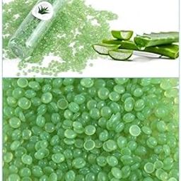 ZUGAD Hard Wax Beans Hair Removal, Painless Brazilian Wax for Full Body Wax for Facial, Brazilian Bikini, Underarms, Back, Chest, Legs- Pearl Beads for Women, Girls 200 gms (Multicolor) (Aloe Vera)-image-86