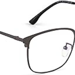 Square Spectacles Frames for Men Women | Blue Light Blocker | Computer Glasses | Metal Frame-image-35