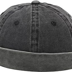 Beanie Hats Rolled Skull Caps Stylish Retro Style Crimping for Worker Docker B |Clothing, Shoes & Accessories | Mens Accessories | Hats-image-2