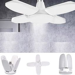Gesto abs Plastic B22 Ultra High Bright Portable Fan Shape with 5 Led Swings 28W Led Bulb CFL Upto 85% Energy Saving Adjustable Home,Commercial,Ceiling Light,Cool White Light-Pack of 1-21