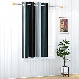 Yarnis Polyester Multi-Shaded Curtains for Living Room Window & Door, Grey, 4 Feet x 6 Feet, Pack of 1-image-16