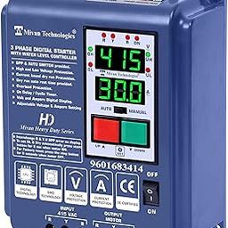 DP 301 LLC HD 3 phase water level controller with DOL DIGITAL starter suitable for motor up to 10 HP with HV LV OL DRY protection with SPP, AUTOSWITCH, TIMER-image-17