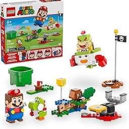 LEGO Super Mario Adventures with Interactive Mario, Bowser Jr.’s Clown Car Playset Vehicle, Yoshi Toy, Mario Playset, Nintendo Toy Gift for Boys, Girls and Gamers Ages 6 and Up, 71439-25