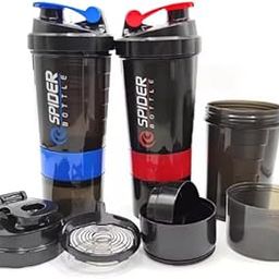 MOBONE [Pack of 2-Pcs 500-Ml Shaker Plastic Sports Custom Gym Protein Shakers Water Bottles Gym Water Plastic Shaker (Multicolor)-3