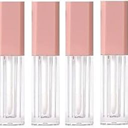 Hunky Dory 6pcs 2ml Sqaure Premium Qaulity Plastic Unbreakable Travel Empty Rose Gold Lip Gloss,Lip Care,Costemic, Oil Bottles Transparent Empty Clear Lip Containers Tubes,Refillable Bottle with Plug-image-89