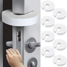 8PCS Door Stopper, U-Shape Door Guard for Home Safety, White Baby Safety Products for Home, Door Protector for Kids Safety, Child Safety Products for Door Lock Prevention-29
