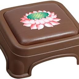 Enakshi (LABEL) Creations Meditation Bench Gift Kneeling Stool Kneeling Bench for Yoga Praying Kneeler 40x47x26cm-image-13