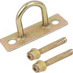 Metal Round Base Ceiling Fan Hook For Roof, Chandelier Hook Hanger, (Heavy Duty) For Hanging Ceiling Fan Or Jhoomer,Baby Swings, Ropes(1 Hooks 2 Fasteners), Gold-image-15
