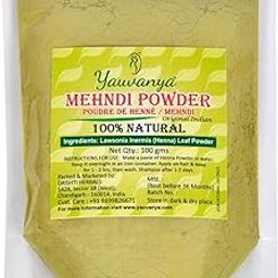 Yauvanya Original Indian Pure and Natural Henna (Mehndi) for Hair - 100 gms | Natural Hair Color | Vegan-image-66