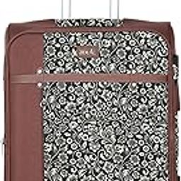 Saira FloMotif Polyester Soft 4 Spinner Wheel 360° Rotating Medium 60 cm Black Trolley Bags | Luggage | Suitcase Bags for Travel for Men & Women with-image-10