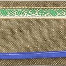 Raiganj Crafts Natural Charm: Jute Handbags - Fashion Statement reusable print jute cloth for women, handbag with zip-image-4