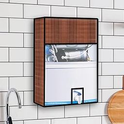 Kuber Industries RO Water Purifier Cover - Free Size, Dust Protective, Lining Design, Dark Brown for Kitchen-32