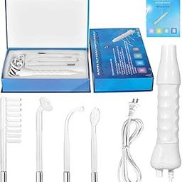 M A PRODUCTS Portable High Frequency Machine Electric Therapy Device/Portable Handheld Electrotherapy Comb/Current Bar For Hair Growth Facial Acne Repaired Massager-21