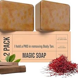 Ghar Magic Soap Tan Removal Sandalwood & Saffron Magic Soaps For Bath | Paraben Free | Chandan & Kesar Bath Soaps | Handmade Soap For Glowing | Skin Brightening For Men & Women (100 Gms Gms Pack Of 2)-image-91