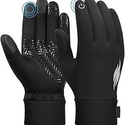ZaySoo Winter Gloves Outdoor Keep Warm Touch Screen Riding Motorcycle Cycling Gloves Suede Windproof Cold Gloves Full Finger Gloves (Black)-image-6