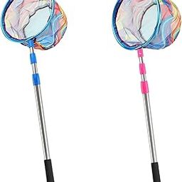 CALANDIS™ Kids Telescopic Fishing Net Travel Collecting Net for Minnow erfly Crabs Pink | Nets | Fishing Equipment | Fishing-picture-10