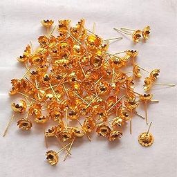 PADMAVATHI ENTERPRISES 108 Pooja Gold Flowers-image-82