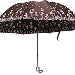 UV Rays Protection Under Print Triple Fold Umbrella For Women-image-97