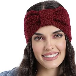 Winter Woolen Headband Earwarmer Earmuff Handmade Mens Headband (51 Maroon)-image-44
