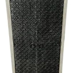 Vintage Style Wardrobe Cabinet with Scalloped Pattern Doors, Grey Frame and Black Accents Spacious Storage Armoire for Bedroom and Living Room-image-45