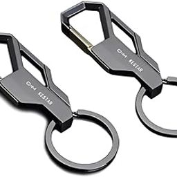 Heavy Duty Metal Keychains for Men & Women – Stylish Stainless Steel Key Ring with Clip – Ideal for Car, Bike, Office & Travel Use-43