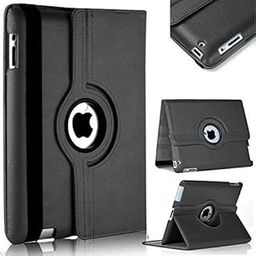 M Cart 360 Degree Rotating PU Leather Flip Case Cover for Apple iPad 2/iPad 3/iPad 4 (Model : A1460, A1459, A1458, A1416, A1430, A1403, A1397, A1396, A1395) (Black)-11
