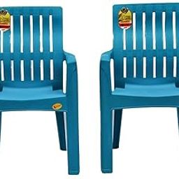 Highway Orthopaedic Spinal Support Chair (on Manufacturing Defect) Weight Bearing Capacity 200kg Plastic Outdoor Chair (Blue, Pre-Assembled) Pack of 2-13