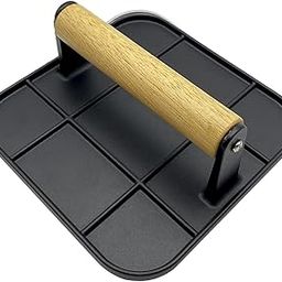 CALANDIS® Burger Presses Professional Smooth Grill Cooking Smasher for BBQ Accessories Square Black | 1 Burger Press '-image-31