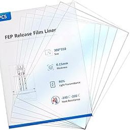 6PCS Creality FEP Film Release Films 300 x 210 x 0.15mm for ELEGOO Saturn 2/Saturn 8K/Saturn S/Mars 3/Mars 3 Pro/ANYCUBIC Photon Mono 4K/ Photon Mono X/Photon M3 LCD 3D Printer-17