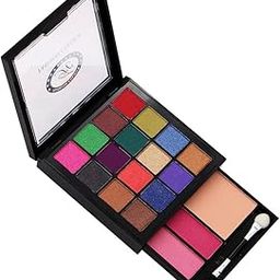Fashion Colour Professional and Home 3 IN 1 Makeup Kit(FC1822B) With 16 Glamorous Eyeshadow, 2 Blusher and 1 Powder Cake (Shade 01)-image-50