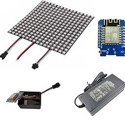 WS2812B 16x16 LED Matrix Combo with Preinstalled WLED, Wemos D1 Mini, 5V 5A Power Adapter, and 3D Printed Case with DC Jack Support - Plug and Play RGB Lighting Solution-image-74