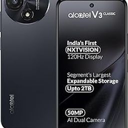 Alcatel V3 Classic 5G (Cosmic Grey, 4GB RAM, 128GB Storage) | 6.67" NXTPAPER 120Hz Display | 50MP Dual AI Camera | 5200mAh Battery | Dimensity 6300 | Android 15 | IP54 | NFC | Dual Stereo Speakers-image-46