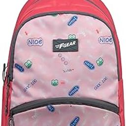 Brio13L, Kids School Backpack|Academy|Daypack|Tuition Bag|Lightweight Primary/Nursery/Picnic bag For Girls, Boys|Bottle Holder & Front Zippered Pocket, Padded Shoulder Straps-42