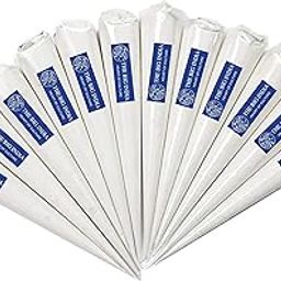 The Big India Ceramic Clay Cones for Arts & Crafts | Lippan Art | Mandana Art | Pottery | Liner | DIY Decorative Purposes (Pure for Sure) (8 White Cone)-21
