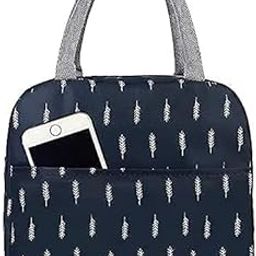 Liox Travel Lunch/Tiffin/Storage Bag for Office, College & School (Blue) (Cotton) 6 liters (Dark Blue)-image-8