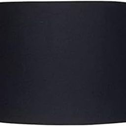 AMAN ENTERPRISES Drum Lamp Shade, 12" Inches, Cotton Fabric (Black)-20
