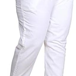 6XL Casual Trouser Pant | Traditional Ethnic Wear White Color Cotton Plus Size Trouser | Color Cotton Plus Size 6XL Pants-image-31