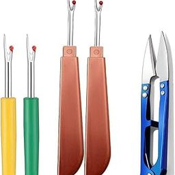 KEPY THE MALL® Combo of 2 - Colorful Plastic Handle Craft Thread Cutter or Seam Ripper Opener, 2 Big Seam Rippers, 1 Sewing Tool for Home Supplies - (Pack of 5 pcs, Any Colour)-13
