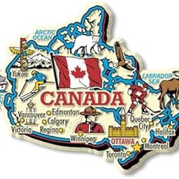 Country Theme Souvenir Wooden Fridge Magnet for Refrigerator Printed Stylish Magnet for Fridge Decoration (Canada)-image-31