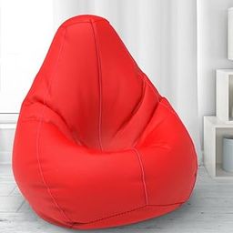 ComfyBean Bag with Beans Filled XXL- Official: Bailey & Bakers Bean Bags - for Teenagers - Max User Height : 4.5-5 Ft.-Weight : 45-50 Kgs(Model: Red Pink)-18