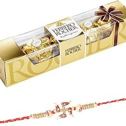 SFU E Com 4 Pieces Ferrero Rocher with Diamond Rakhi-image-51