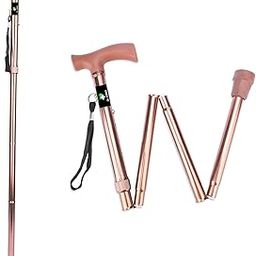 Dr. Torso Copper Edition Premium Foldable Walking Stick | Adjustible Height |100% Aluminum Body | Strong Yet Light Weight | Easy to Store | for Men/Women, Patients, Old People (Foldable)-31