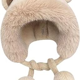 Women's Winter Plush Hat with Earflaps Earmuffs for Cycling Hiking Keep Warm Beige | Hats|1 Winter Plush Hat-image-73