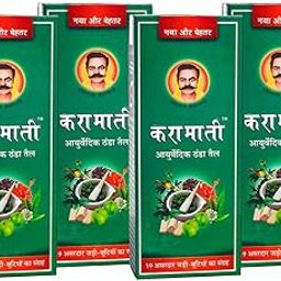 Karamati Ayurvedic Thanda Tel/Hair Cool Oil Combo Pack of 4 (200ml x 4 = 800ml)-image-32