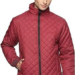 Men's Standard Length Polyester Regular Fit Quilted Jacket-picture-32