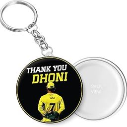Thank You Dhoni I CSK I Farewell DHONI I Thala Dhoni I Key Chain (Plastic, Multicolor, 44MM)-picture-12