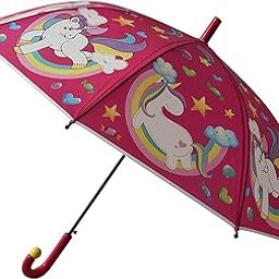 C R Tradelink Random Color Rainbow Unicorn Umbrella for Girls, Umbrella for kids, Umbrella for Children, Unicorn theme umbrella, Magical Rainbow Unicorn Umbrella(1) (Multicolor)-picture-19