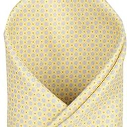 Men Yellow Print Party Pocket Square-image-77