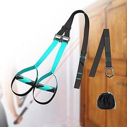 bnf® Suspension Trainer System Straps Workout for Body Building Strength Training Blue Sporting Goods | Fitness Running & Yoga | Strength Training | Home Gym Attachments-13